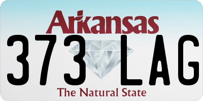 AR license plate 373LAG
