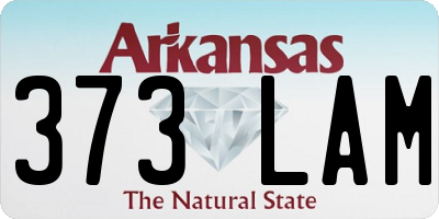 AR license plate 373LAM