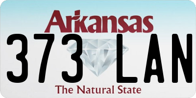 AR license plate 373LAN