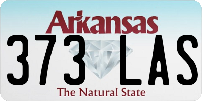 AR license plate 373LAS