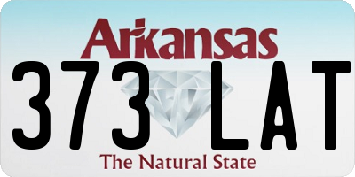 AR license plate 373LAT