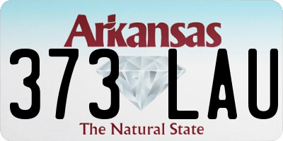 AR license plate 373LAU