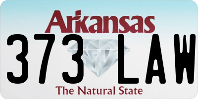 AR license plate 373LAW