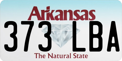 AR license plate 373LBA