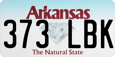 AR license plate 373LBK