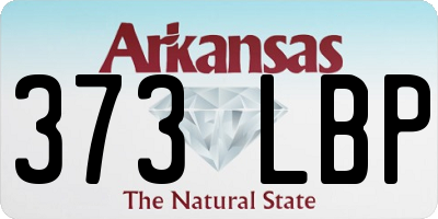 AR license plate 373LBP