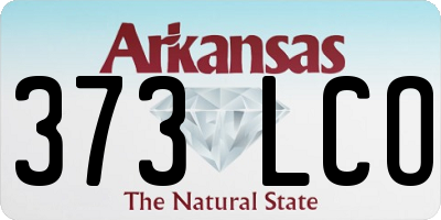 AR license plate 373LCO