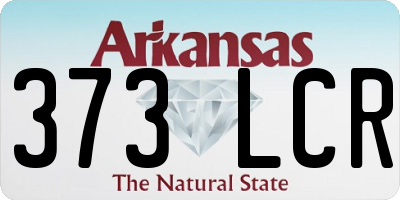 AR license plate 373LCR