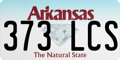 AR license plate 373LCS