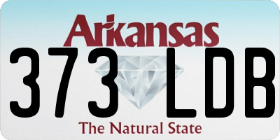 AR license plate 373LDB
