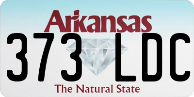 AR license plate 373LDC