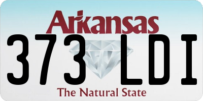 AR license plate 373LDI