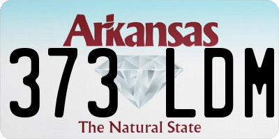 AR license plate 373LDM