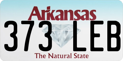 AR license plate 373LEB