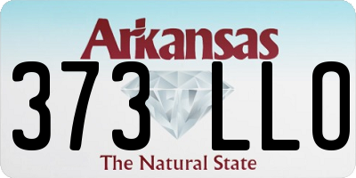 AR license plate 373LLO