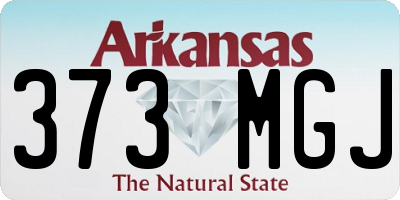 AR license plate 373MGJ