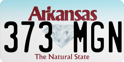 AR license plate 373MGN