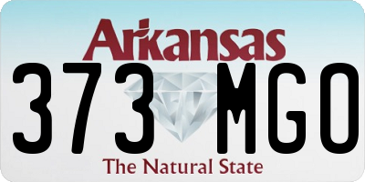 AR license plate 373MGO