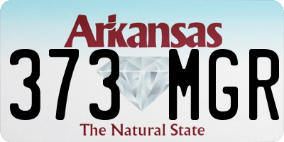 AR license plate 373MGR