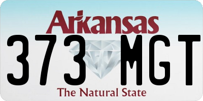 AR license plate 373MGT
