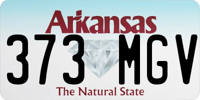 AR license plate 373MGV