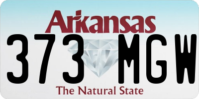 AR license plate 373MGW