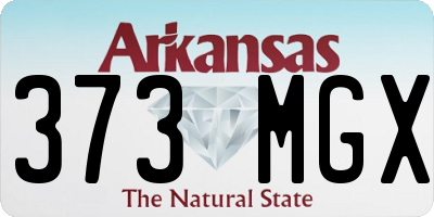 AR license plate 373MGX