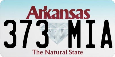 AR license plate 373MIA