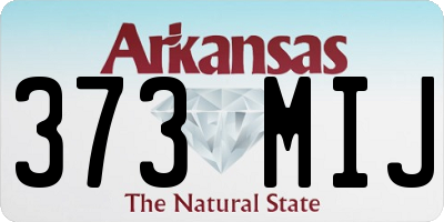 AR license plate 373MIJ