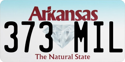 AR license plate 373MIL