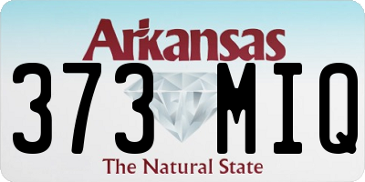 AR license plate 373MIQ