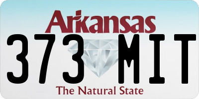 AR license plate 373MIT