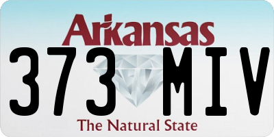 AR license plate 373MIV