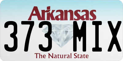 AR license plate 373MIX