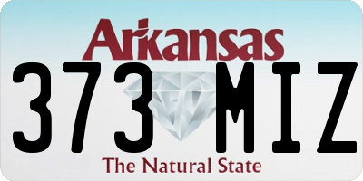 AR license plate 373MIZ