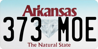 AR license plate 373MOE