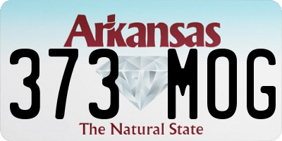 AR license plate 373MOG