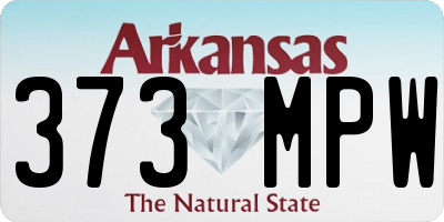 AR license plate 373MPW