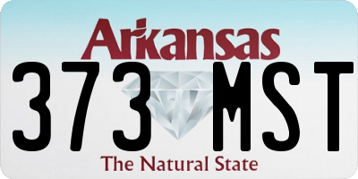 AR license plate 373MST