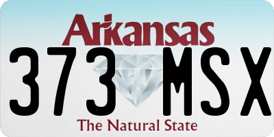 AR license plate 373MSX