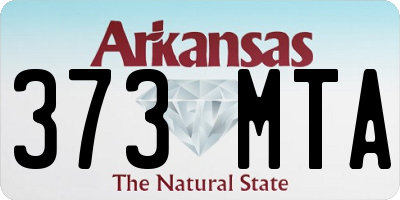 AR license plate 373MTA