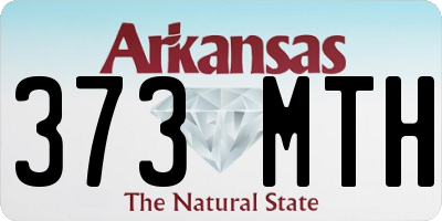 AR license plate 373MTH