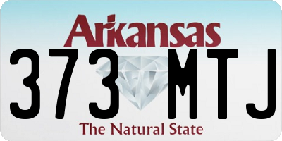 AR license plate 373MTJ