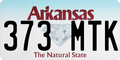 AR license plate 373MTK