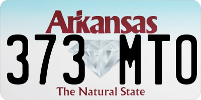 AR license plate 373MTO
