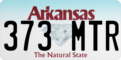 AR license plate 373MTR