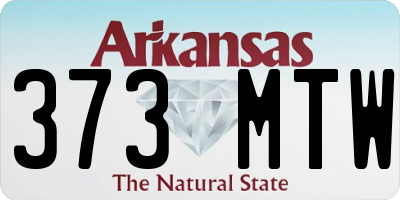 AR license plate 373MTW