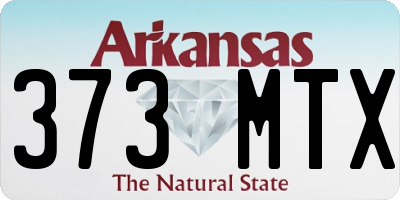 AR license plate 373MTX