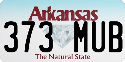 AR license plate 373MUB