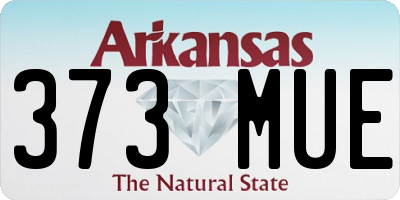 AR license plate 373MUE